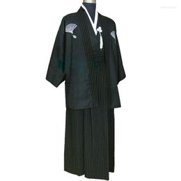 Ethnic Clothing Ancient Japanese Samurai Suit Men's Kimono Traditional Formal Dress Modern Stage Performance Costume Po