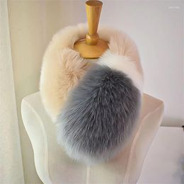 Scarves Furry Women Scarf Collar Neckerchief Winter Autumn Faux Fur Thickened Versatile Warm Accessories