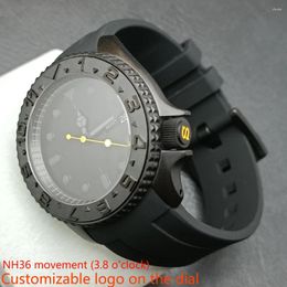 Wristwatches Nh35 36 Case Stainless Steel Sapphire Glass NH36 Movement Customizable Dial For Men's Watch Accessories