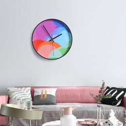 Wall Clocks Nordic Modern Minimalist Mute Clock Personality Creative Atmosphere Living Room Restaurant Timepiece Home Decor YHJ031905