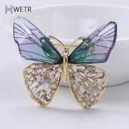 Pins Brooches Fashion Butterfly Brooches For Women Perfect Rhinestone Crystal Pins Christmas Gift Brooches Z0421