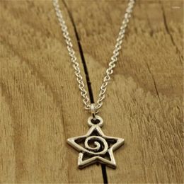 Chains Silver Color Star Necklaces Chain Pair Of Celestial Friends Gift For Friend Long Pendants Men Women