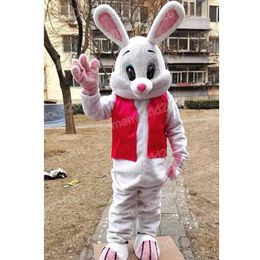 Halloween Rabbit Mascot Costume Simulation Cartoon Character Outfits Suit Adults Size Outfit Unisex Birthday Christmas Carnival Fancy Dress