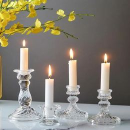 Candle Holders Simple Durable Glass Containers For s Romantic Wedding Centerpieces Home Table Centerpiece Decor 230420