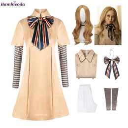 Cosplay MEGAN Cosplay Dress for Kids Girls Women AI Doll Robots Megan Dresses Uniform Two Thousand and Twenty-three Halloween Costumes 230421