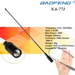 Walkie Talkie 2pcs NAGOYA NA-771 Dual Band Baofeng Antena VHF/UHF SMA-Feminino Para Radio Portatil UV-5R UV-82 BF-888S