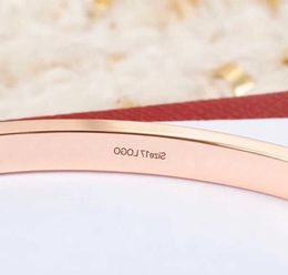 AAA HQuality fashion gold bangle bracelet stainless steel Bracelets Famous Luxury Designers Brand Jewellery women Couple SCREW LOVE 4Diamonds 6mm wholes PLPT PLPT