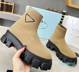 2023 Socks and Boots Versatile Round Head Fashion Short Boots for Women