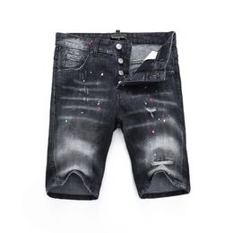 DSQ PHANTOM TURTLE Jeans Men Jean Mens Luxury Designer Skinny Ripped Cool Guy Causal Hole Denim Fashion Brand Fit Jeans Man Washed Pants 20423