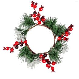 Decorative Flowers Artificial Christmas Wreath Winter Decor Front Door For Wall Farmhouse Wedding Window Home