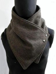 Scarves Vintage Cheque Fleece Thickened Scarf Autumn And Winter Outdoor Warm Fashionable Items