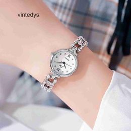 Designer Quartz Watches New Fashion Korean Women's Watch Middle School Student Steel Band Bracelet Simple and Elegant Quartz