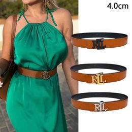 Belts High Quality Letter Metal Buckle Men And Women 3.8cm Girdle Wide Fashion Belt Men's Jeans Women's Dress