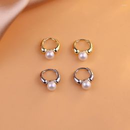 Hoop Earrings Fashion 925 Silver Needle French Pear For Women Girls Wedding Party Jewelry Accessories Drop