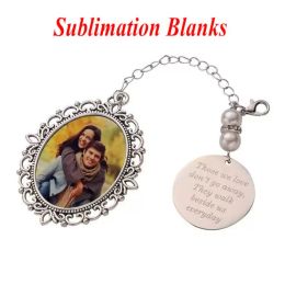 NEW Sublimation Garland Commemorative Pendant Lettering Heat Transfer Creative Blank Accessories Round Christmas Gifts Party Favour FY5478