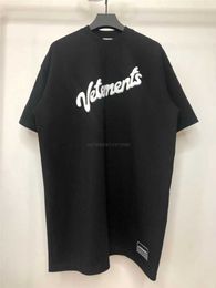 3D Puff Print Vetements T Shirt Men Women 11 Best Quality Purple Letter Top Tees TShirt Q3