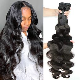 Lace s Looe Body Wave Bundle 30 Inch Bundle Remy Human Hair 3 4 Bundle 100 Braizlian Weave Bundle Virgin Raw 230420