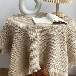 Table Cloth Ins Style Tablecloth Background Decorate The Cafe With Fringe Edge French White Tapete Decoration De Pour Noel