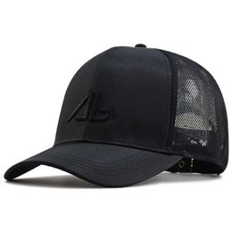 Ball Caps Big Head men's large size baseball cap man deep mesh trucker hat polyester sun hat plus size baseball cap 5761cm 6268cm J230421