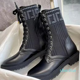 designer boots for women stretcher marten winter booties platform woman ankle real leather best quality