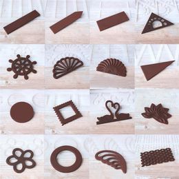 Baking Moulds DIY 3D Heart/Leaf Shape Silicone Mold Cake Decorating Tool Cupcake Chocolate Mould Decor Muffin Pan Stencil