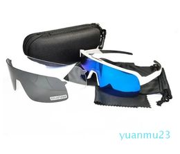 Outdoor Eyewear Cycling Glasses Road Bicycle Sport Men Women Sunglasses Design Half Frame With 3Pcs Lens Black Polarised Dhrck