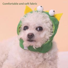 Dog Apparel Pet Hat Lovely Eye-catching Bright Color Cartoon Carnivorous Flower Shape Cat Headdress Accessories