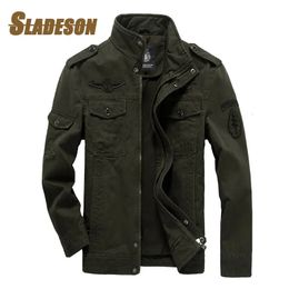 Men's Wool Blends 2023 Autumn Winter Jacket Men 100 Cotton Military Tactics Cargo Casual Retro Jackets Male Tough Guy Tooling Coat 231120