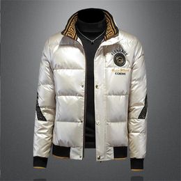 2023 Winter Mens Jackets Mens Jackets Classic Men Fashion Luxury Designer Brand Down Jacket Parkas Man Epaulettes Trend Winter Warm Cotton Outdoor Outwear