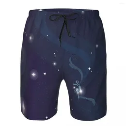 Men's Shorts Quick Dry Summer Mens Swimwear Beach Board Short Briefs For Man Abstract Universe With Stars Swimming Trunk Beachwear