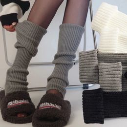 Socks Hosiery Lolita Leg Warmers Women Long Wool Knitted Foot Cover Arm Warmer Y2K Autumn Winter Crochet Heap Boot Cuffs Stockings 231120