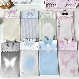 Jewellery Stand 10/50pcs Cute Butterfly Folding Per Cards for Handmade Stationery Packaging diy Jewellery Display Card Retail Price Hanging TagsL231121