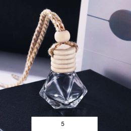 Essential Oils Diffusers Car Perfume Bottle Glass Decoration Bags Pendant 8ml Ornament Air Freshener for Essential Storage Pocket Empty Bottles Quality