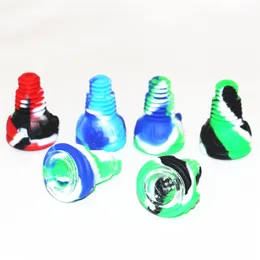 Glass Bong Silicone Slide Bowl Hookahs 14mm 18mm Male Tobacco Dry Herb Burner Silicones Downstem Ash Catcher Smoke Accessory Bongs Pipe Dab Rig
