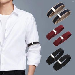 Fingerless Gloves Men Business Elastic Adjustable Shirt Sleeve Garter Strap Arm Band Bracelet Anti-Slip Cuff Holder Armband