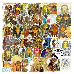 Pack of 50Pcs Wholesale Egyptian Pharaoh Stickers Waterproof No-duplicate Water Bottle Notebook Skateboard Luggage Phone Case Car Decals Kids Toys Dropshipping