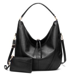 Versatile shoulder bag fashionable women's bag tassel 2-piece handbag