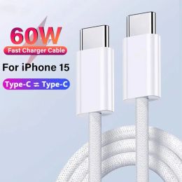 1m 2m Type C To Type C Data Line, 60W PD 3A USB C Cable for IPhone 15 Charger, Super Fast Charging Cable Usb-c Iphone Type C