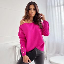 Women's Blouses Fall Winter Long Sleeve Blouse Women 2023 Fashion White Loose Tops Casual One Shoulder Off Top
