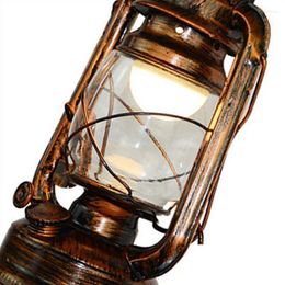 Wall Lamp 2X Vintage LED Barn Lantern Retro Coal Oil Light European Antique Style