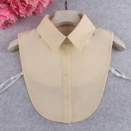 Bow Ties Womens Casual Lapel Shirt Detachable Collar Removable Fake Blouse Neckwear Sweater Apparel Accessories