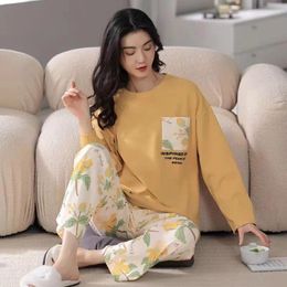 Women's Sleepwear Pyjamas For Women Autumn And Winter Long-sleeved Suits 2023 Large Size Loose Home Clothes