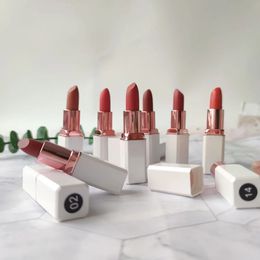 Lipstick 18 Colours White Tube Private Label Matte Lipstick Long Lasting Waterproof Non-stick Easy To Wear Red Lip Stick Makeup Custom 231121