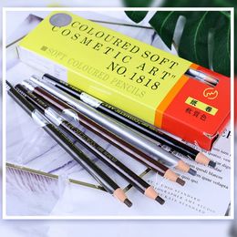 Eyebrow Enhancers 12pcs/lot Eyebrow Pencil Longlasting Waterproof Eyebrow Pencil Easy to Wear Cosmetic Tint Dye Makeup Tools Microblading Supplies 231120