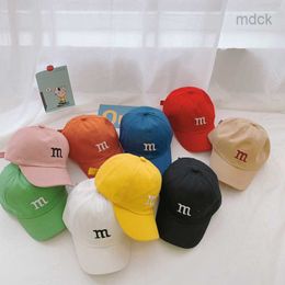 Ball Caps Kids baseball cap for girl boy spring summer baby sun hat m embroidered letter child peak caps