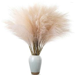 Decorative Flowers 10/3/1Pcs Simulated Reed Artificial Pampas Grass Bouquet Fake Plant Simulation Dried Flower Home Wedding Party Decoration