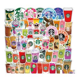 Other Decorative Stickers 54 Coffee Milk Tea Mugs Graffiti Laptop Lage Car Drop Delivery Home Garden Decor Dhx5Q