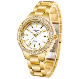 Diamond High Quality Watch diamond foreign trade popular inlaid watch women's shell surface movement waterproof fashion Quartz-Battery