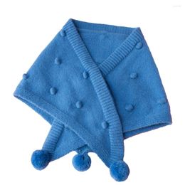 Scarves Women's Knitted Triangle Headscarf Autumn Winter Warm Cute Original Niche Design Blue Scarf