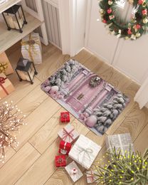 Carpet Christmas Castle Snowflake Home Decoration Navigation Year Gift Party Mat 231121